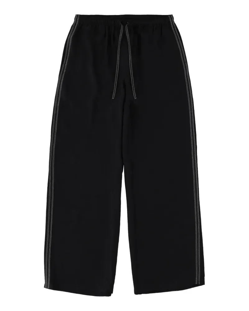 Filippa K drawstring piped trousers - Schwarz Schwarz