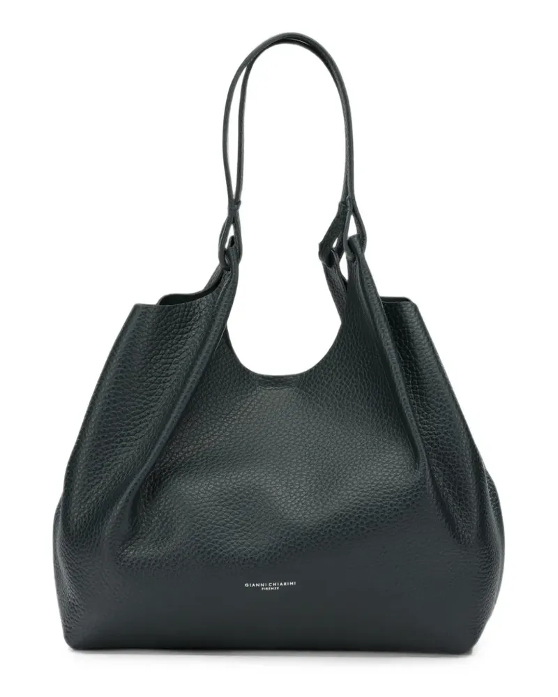 Gianni Chiarini Schultertasche aus gekörntem Leder - Grün Grün