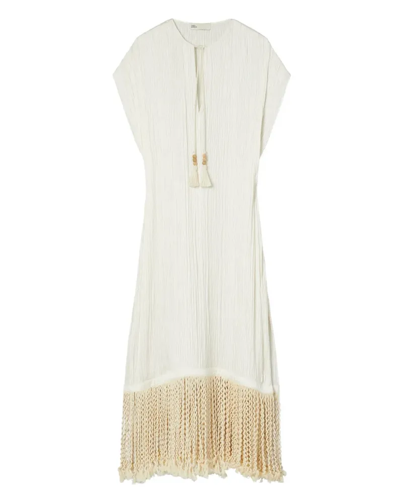 Tory Burch Strandkleid mit V-Ausschnitt - Weiß Weiß