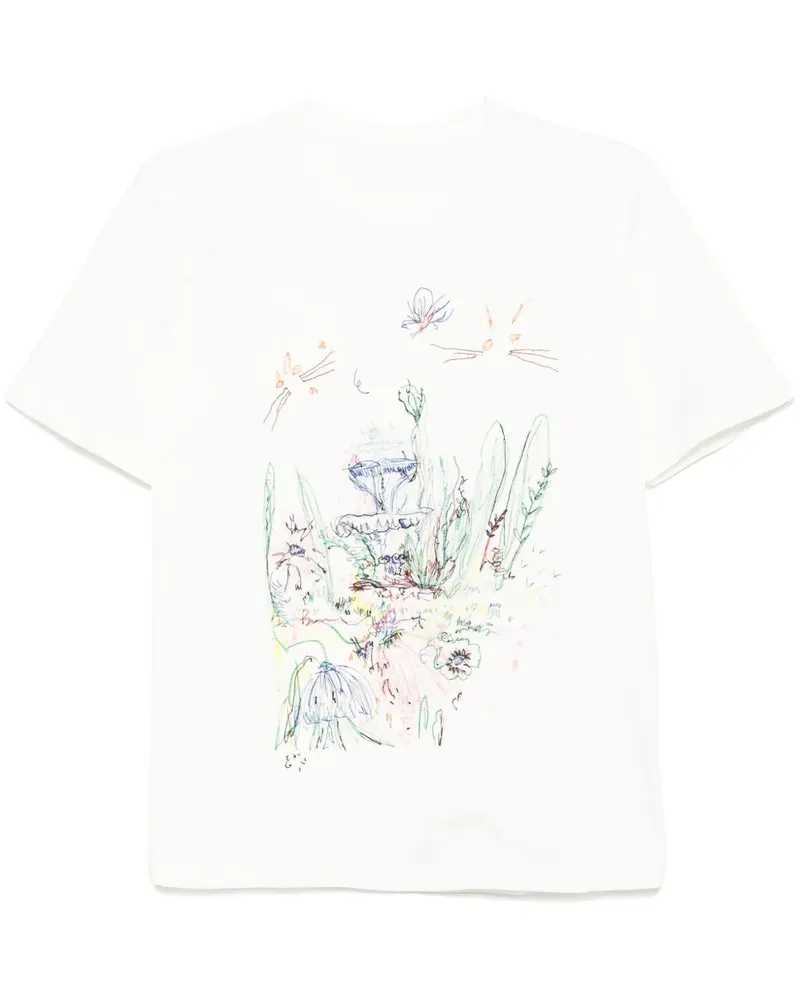 JNBY Besticktes T-Shirt - Weiß Weiß