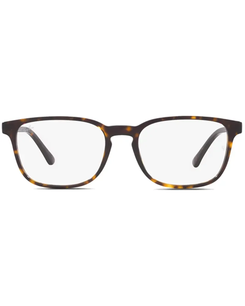 Ray Ban Brille mit eckigem Gestell - Braun Braun