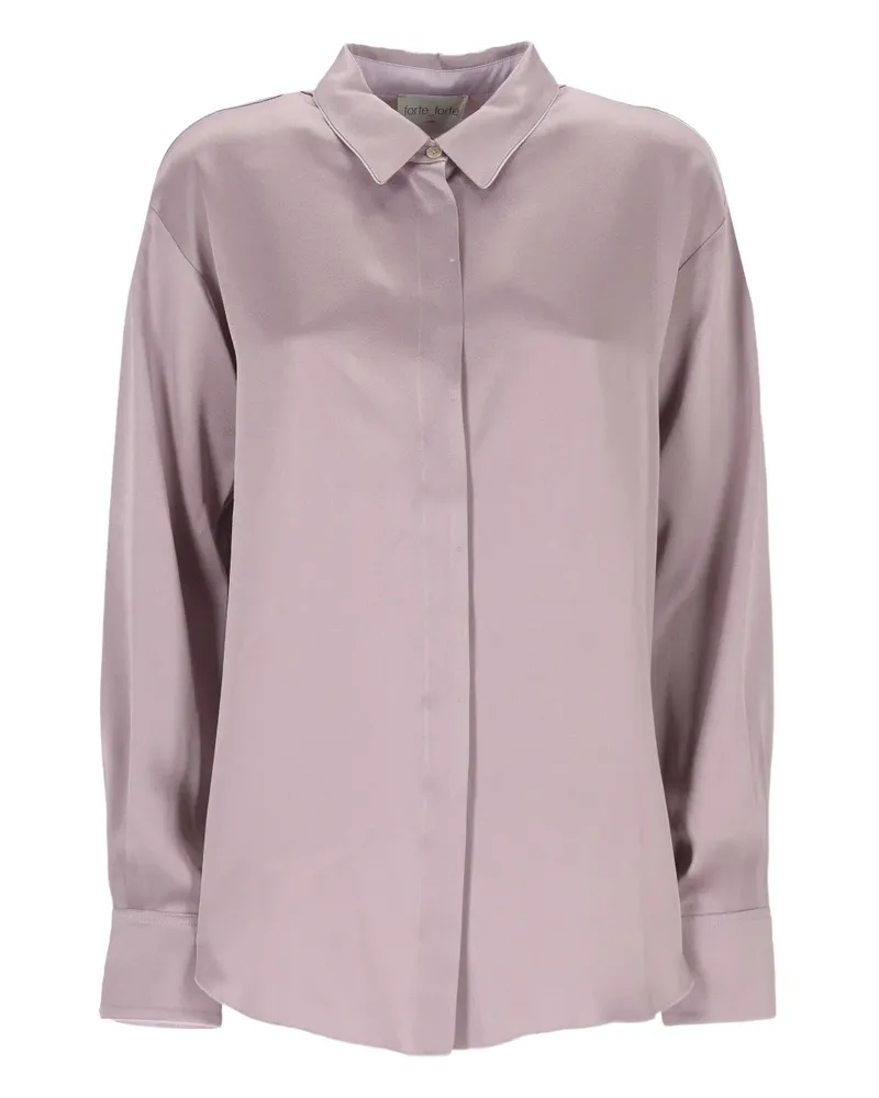 forte_forte buttoned shirt - Rosa Rosa