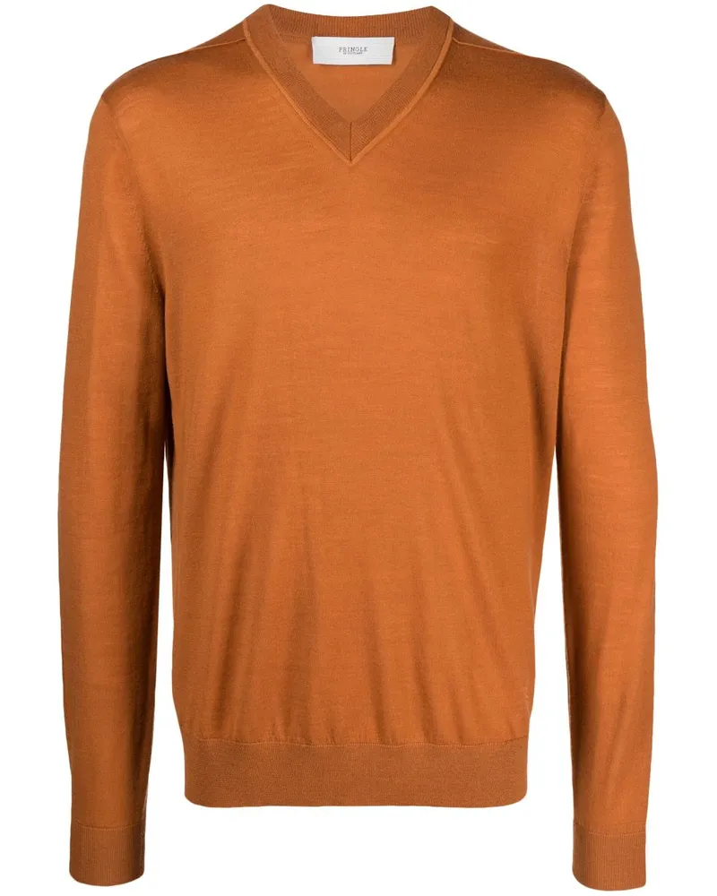 Pringle of Scotland Pullover mit V-Ausschnitt Orange