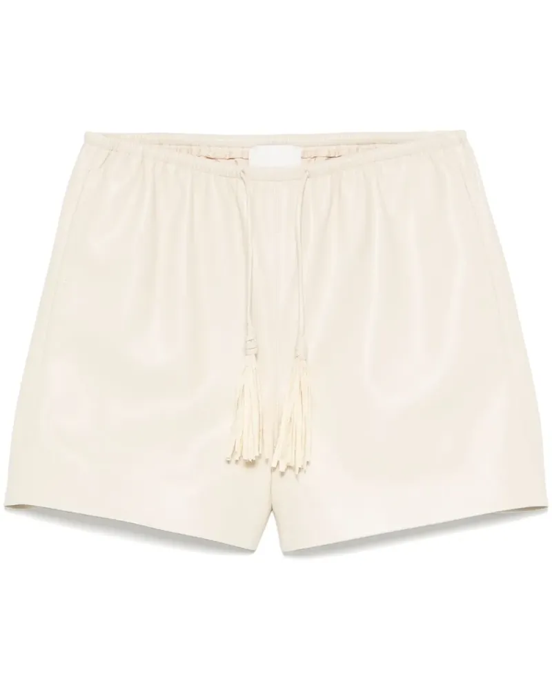 Nanushka Shorts aus Faux-Leder - Nude Nude