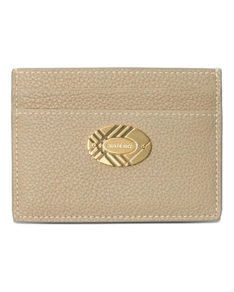 Burberry Kartenetui mit Logo-Schild - Nude Nude