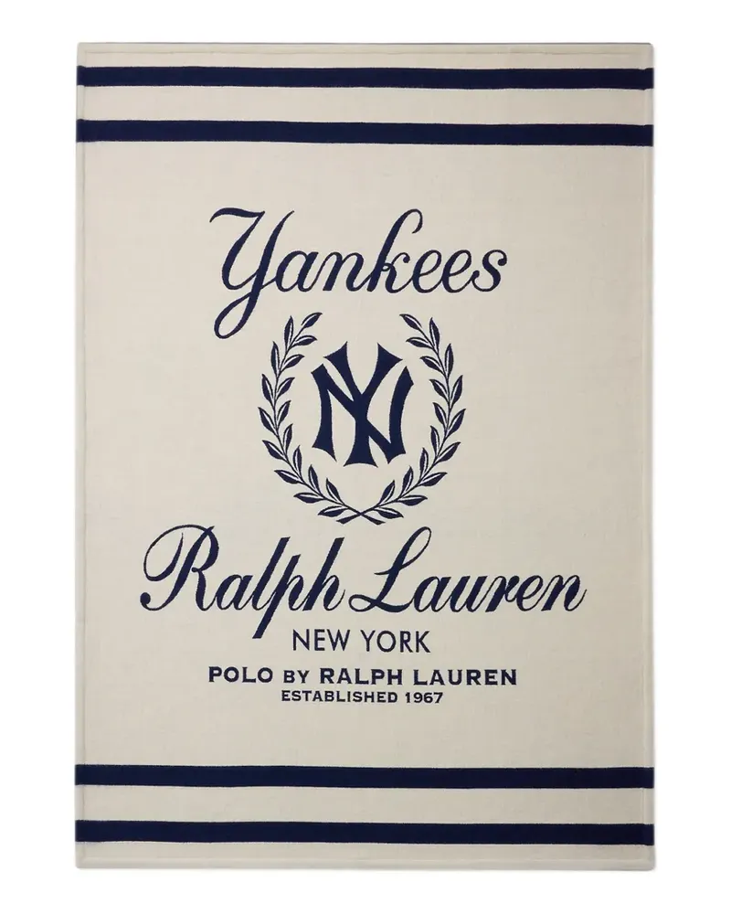 Ralph Lauren Home x New York Yankees logo-print throw blanket - Nude Nude