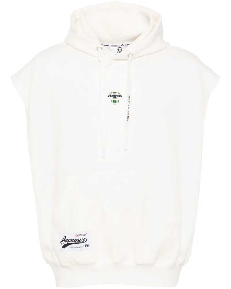 BAPE Gemusterter Hoodie Weiß