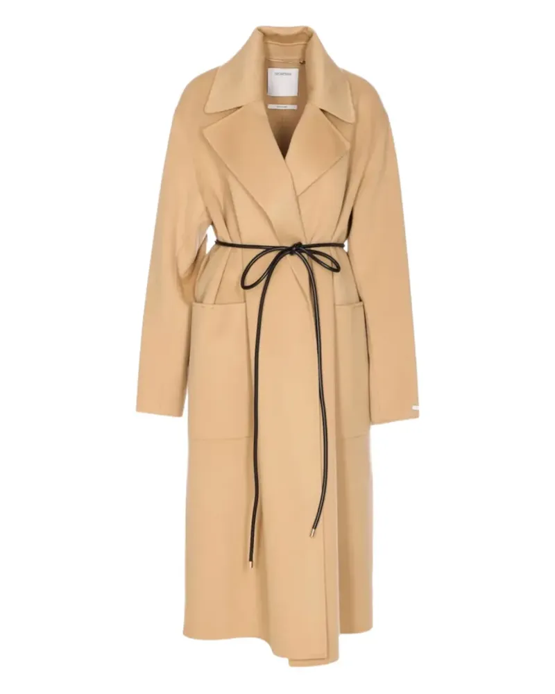 SPORTMAX Abate virgin-wool robe coat - Braun Braun