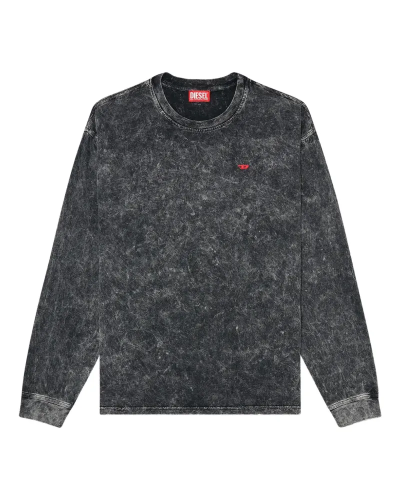 Diesel Klassisches Langarmshirt - Grau Grau
