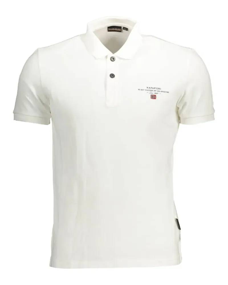 Napapijri Elbas logo-print polo shirt - Weiß Weiß