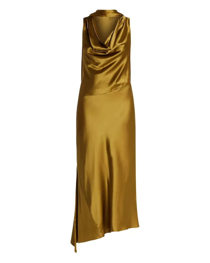 De La Vali Minikleid mit drapiertem Ausschnitt - Braun Braun