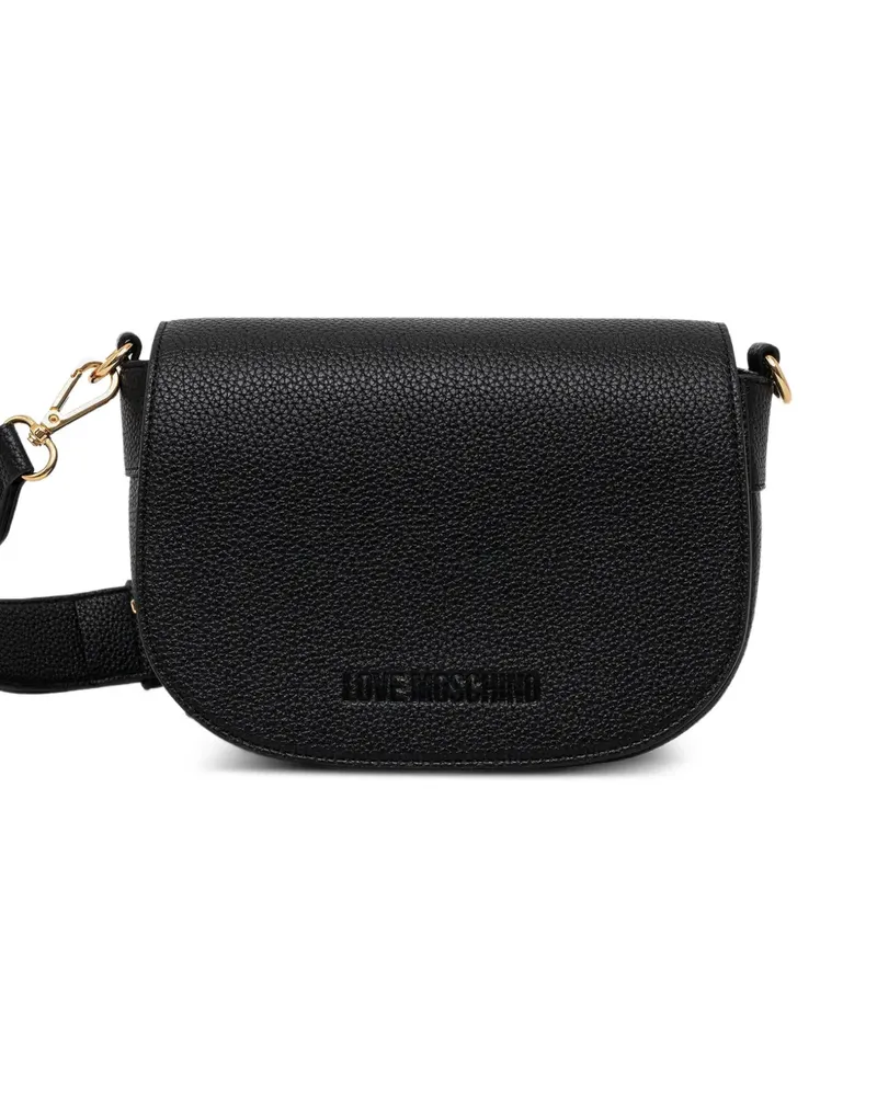 Moschino mini logo-lettering satchel - Schwarz Schwarz