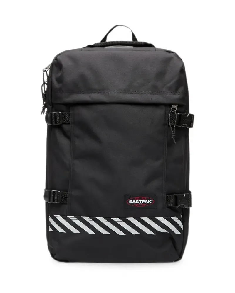Eastpak large Travelpack striped backpack - Schwarz Schwarz