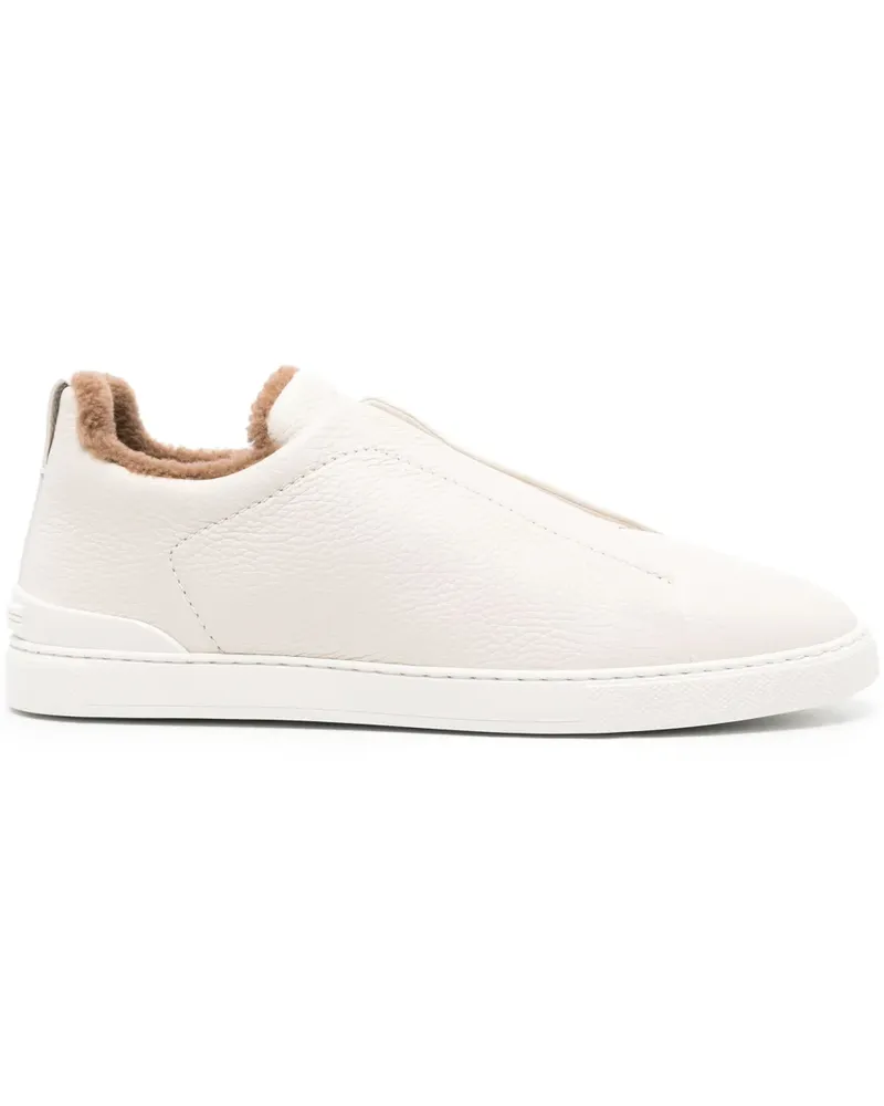 Ermenegildo Zegna Triple Stitch Sneakers - Weiß Weiß