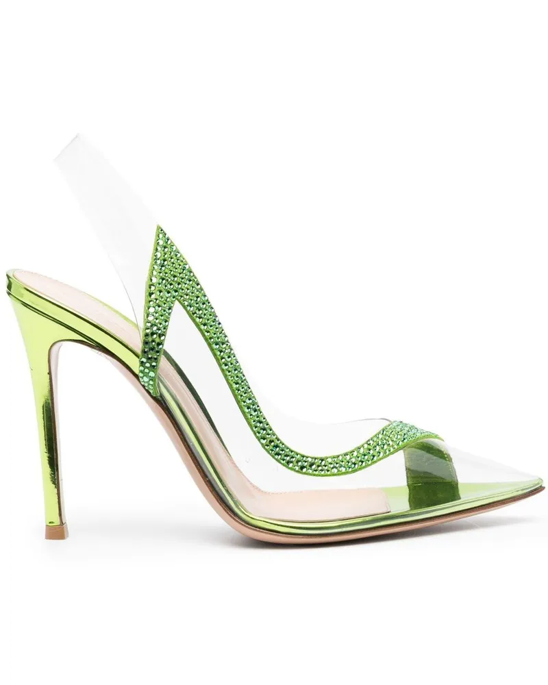 Gianvito Rossi Hortensia Slingback-Pumps 105mm - Grün Grün