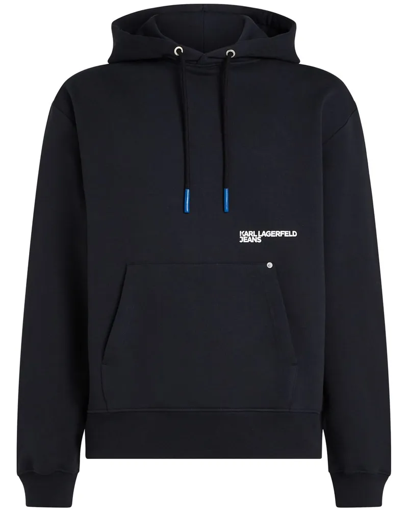 Karl Lagerfeld Hoodie mit grafischem Print - Schwarz Schwarz