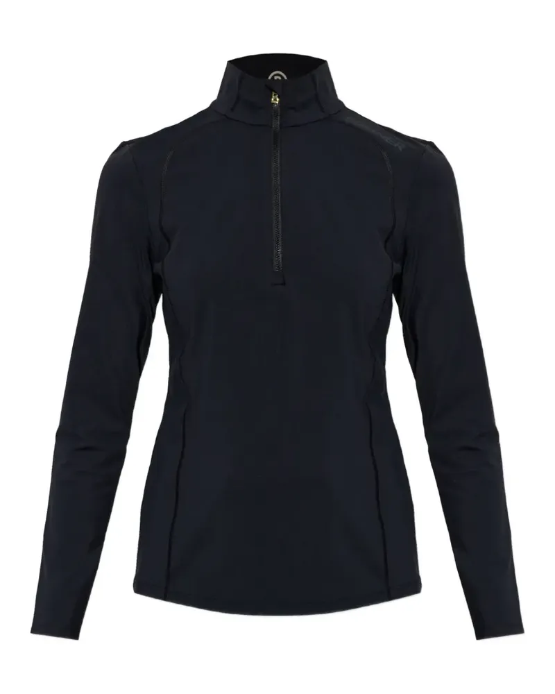 Bogner Medita Langarmshirt mit kurzem Reißverschluss - Schwarz Schwarz