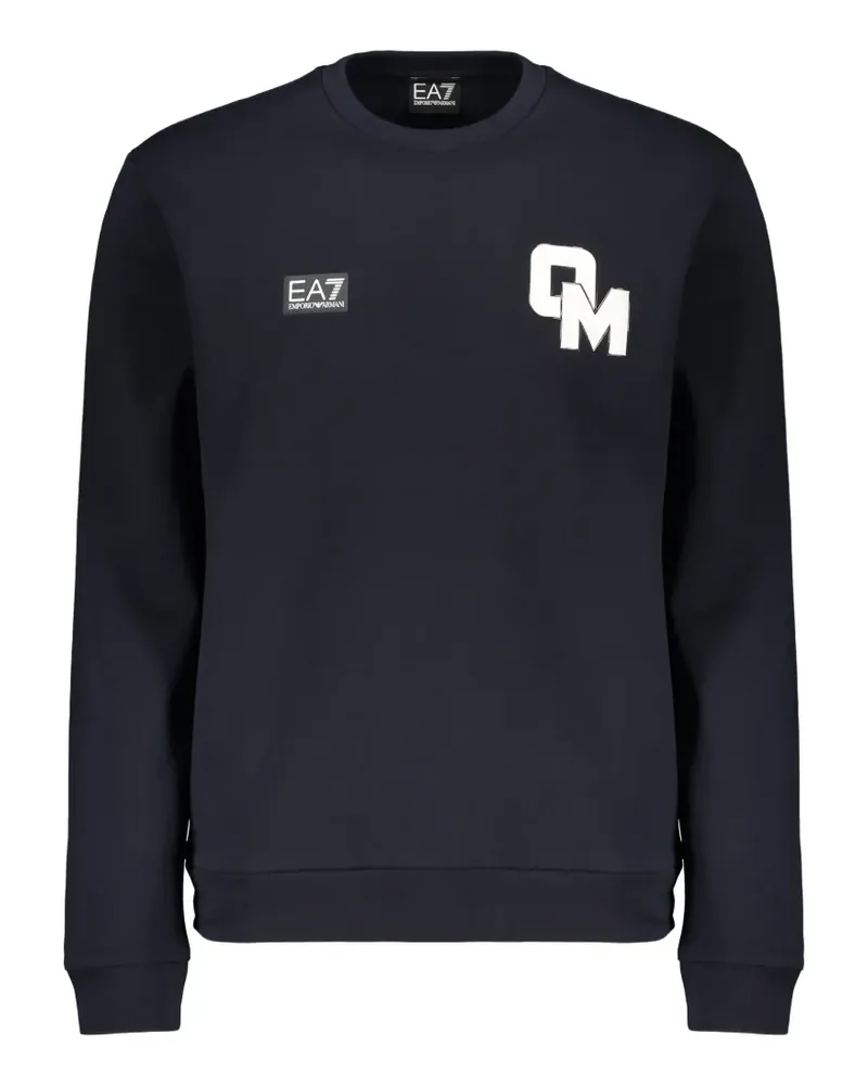 EA7 logo-print sweatshirt - Blau Blau