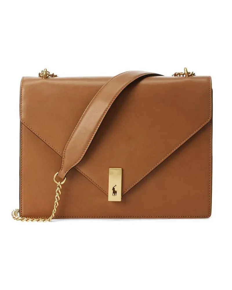 Ralph Lauren Handtasche mit Logo Nude