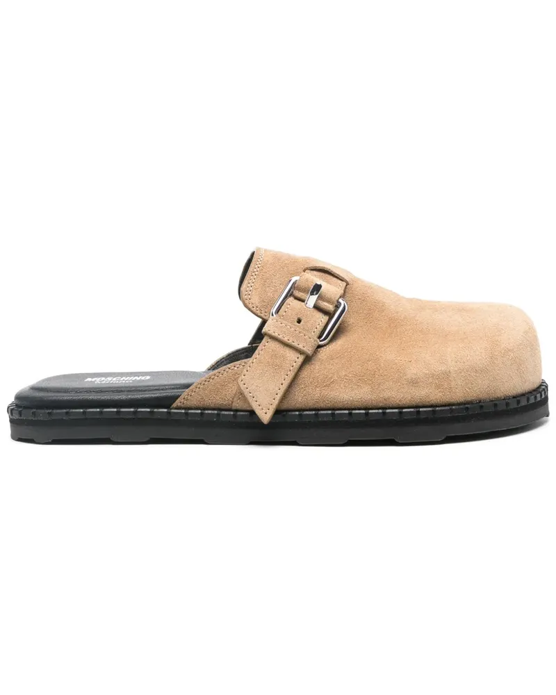 Moschino Mules aus Wildleder - Nude Nude