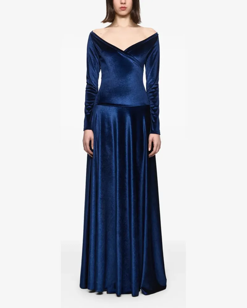 ATU Body Couture Abendkleid aus Samt - Blau Blau
