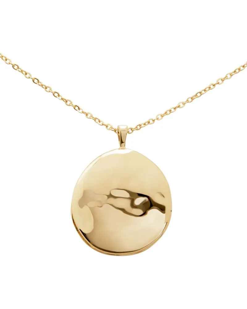 Monica Vinader 14kt Siren Gelbgoldmedaillon Gold