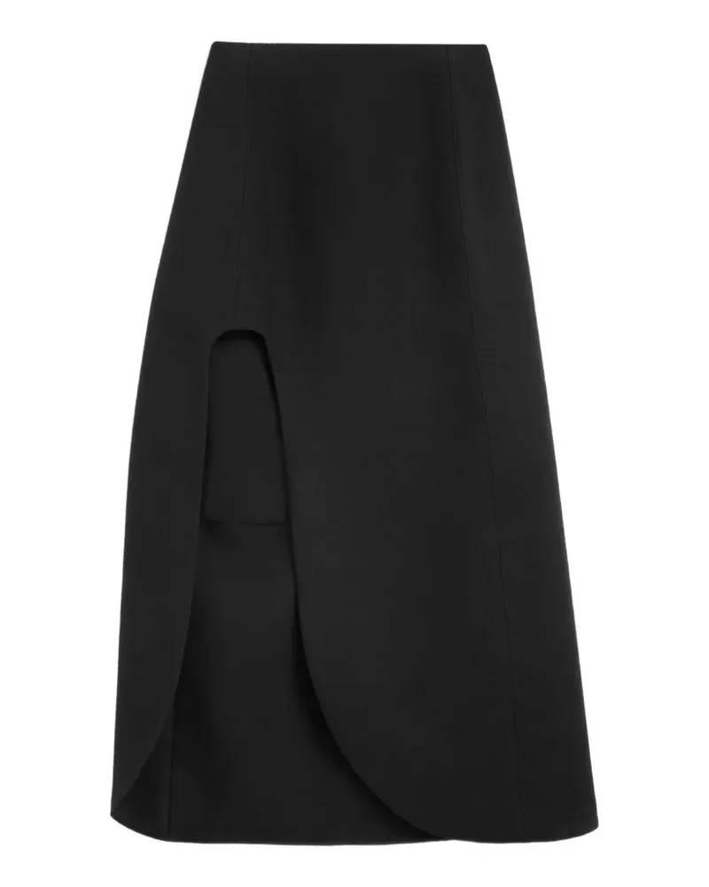 Jil Sander Wollrock aus Sablé - Schwarz Schwarz