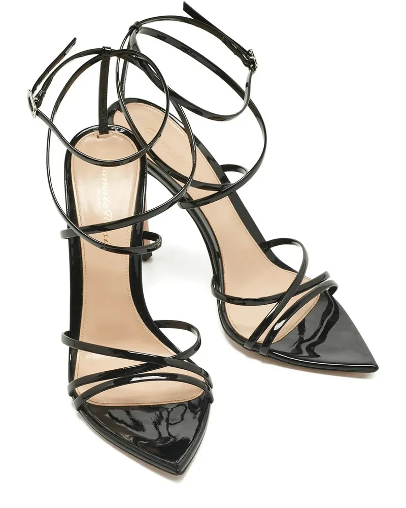 Gianvito Rossi Kim leather sandals - Schwarz Schwarz