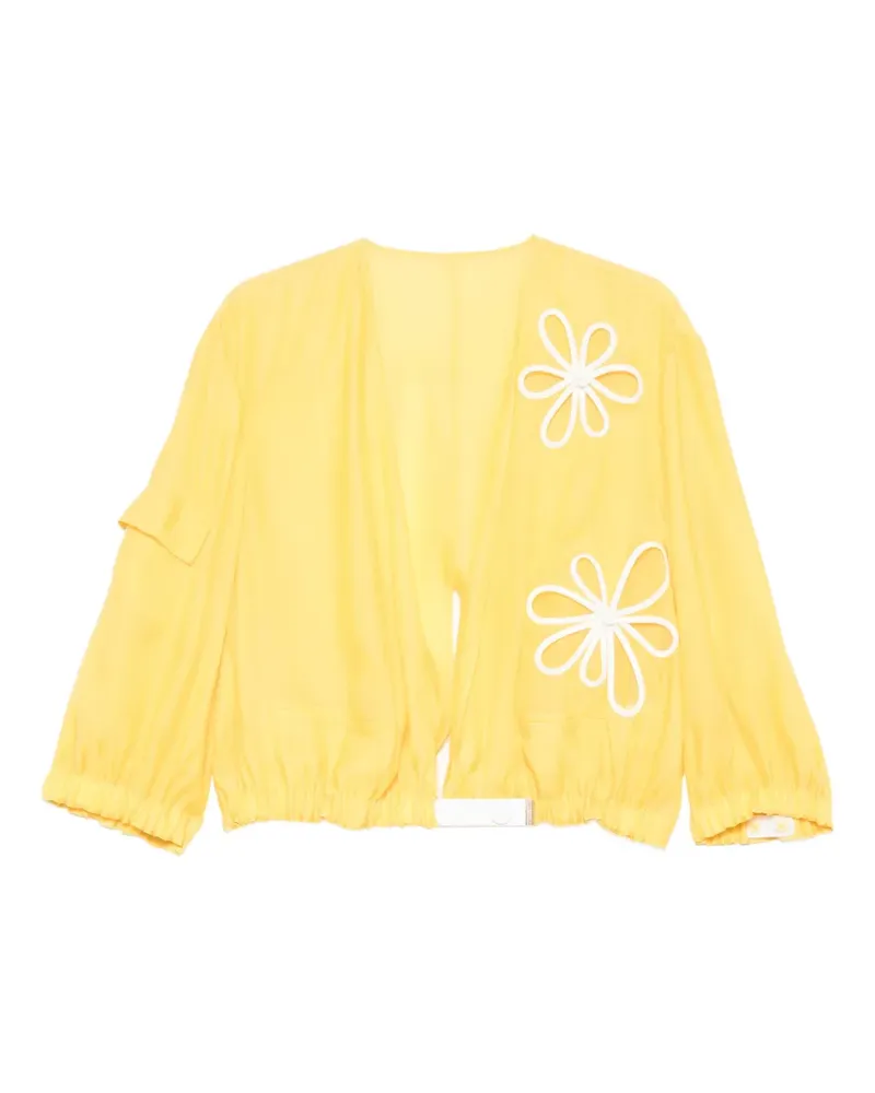 Fendi organza bomber jacket - Gelb Gelb