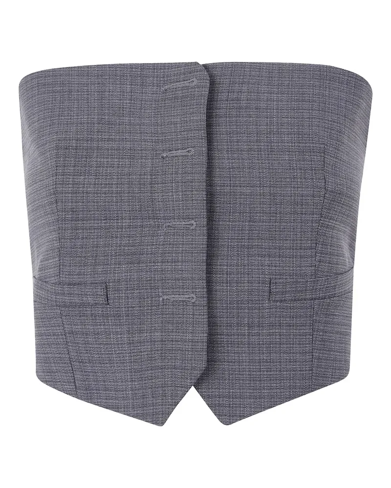 Alexander Wang Cropped-Top aus Wolle - Grau Grau