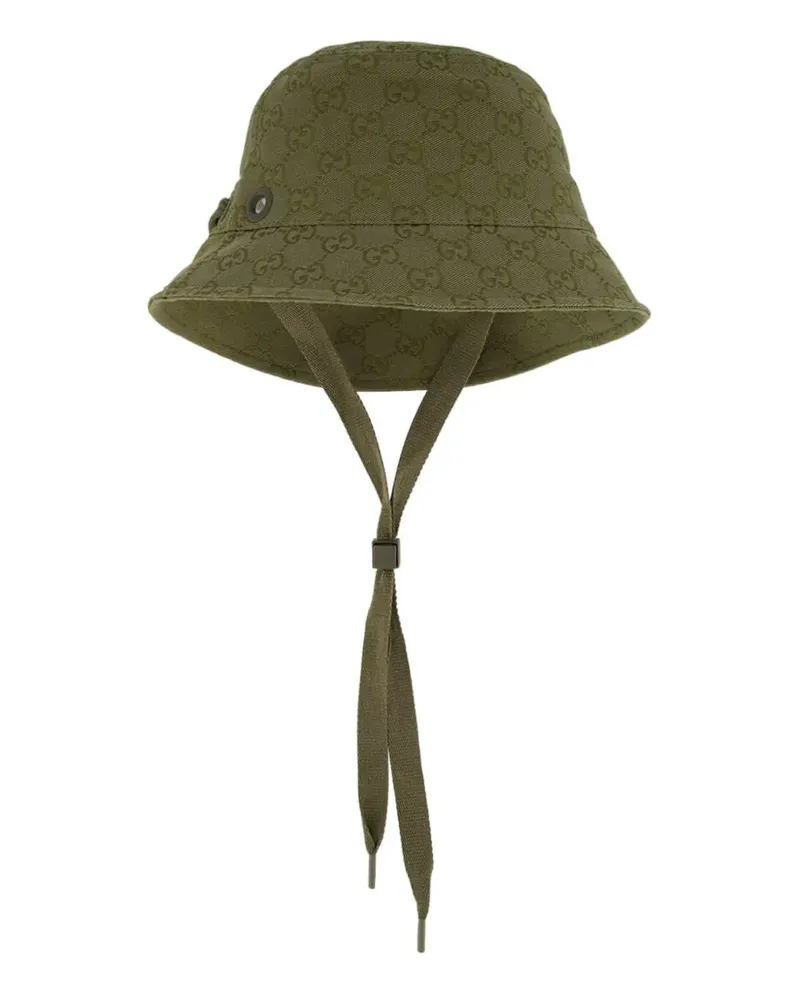 Gucci Fedora aus GG Canvas - Grün Grün