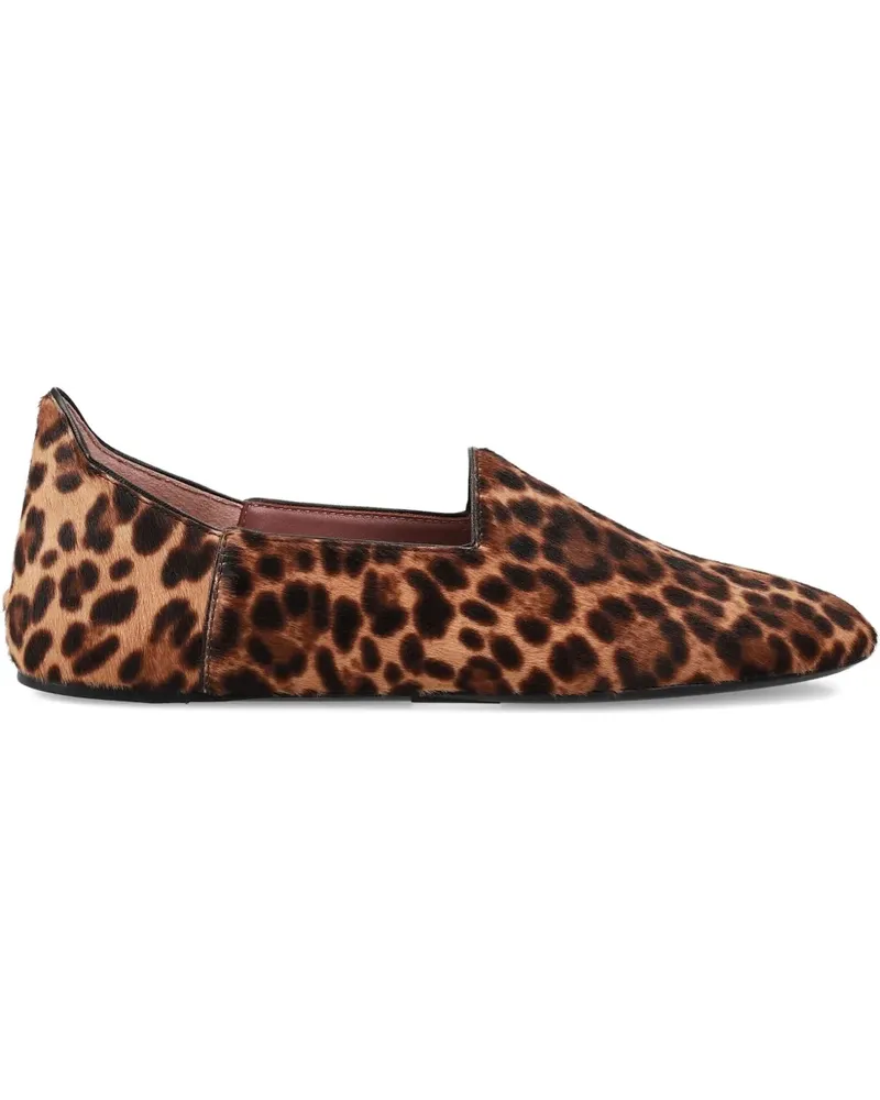 Premiata leopard-print ballet flats - Braun Braun