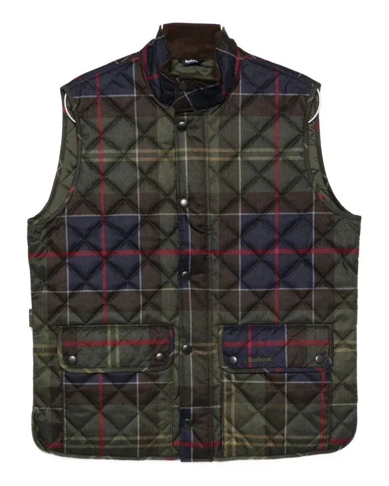 Barbour tartan-pattern waistcoat - Grün Grün