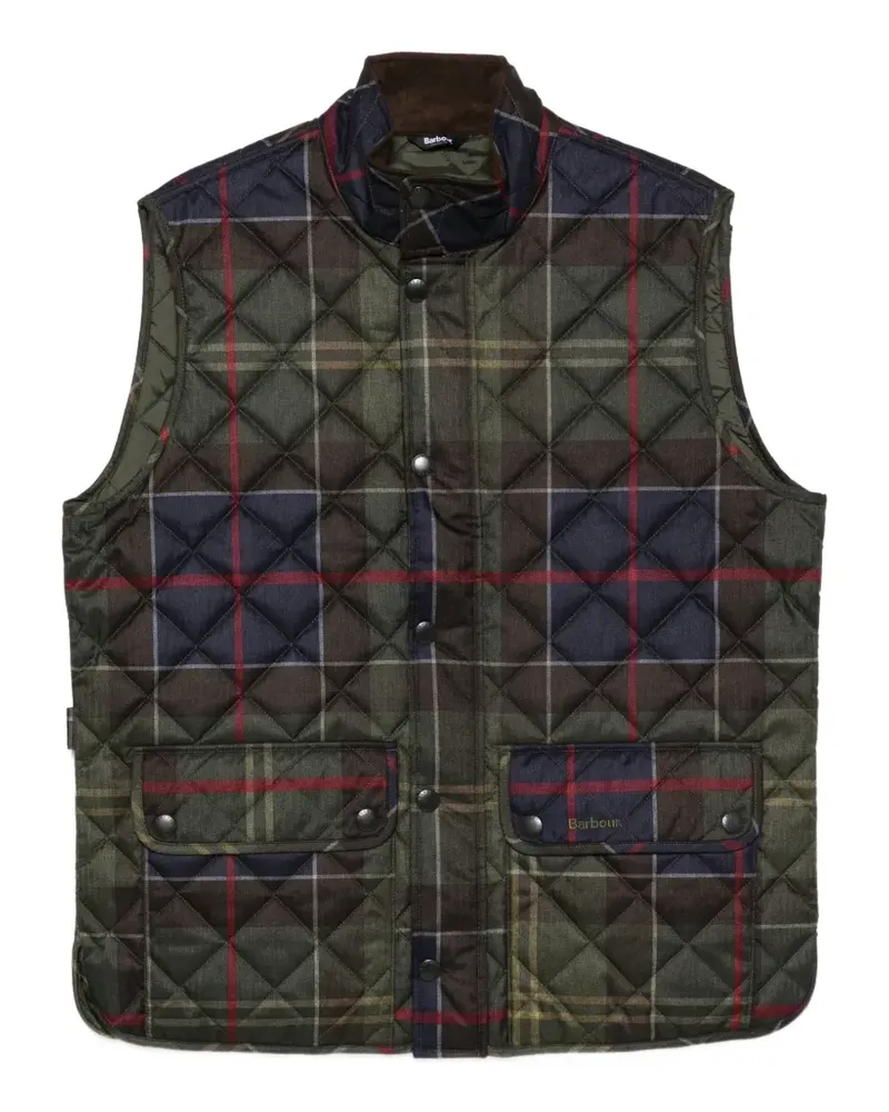 Barbour Weste mit Schottenkaro - Grün Grün
