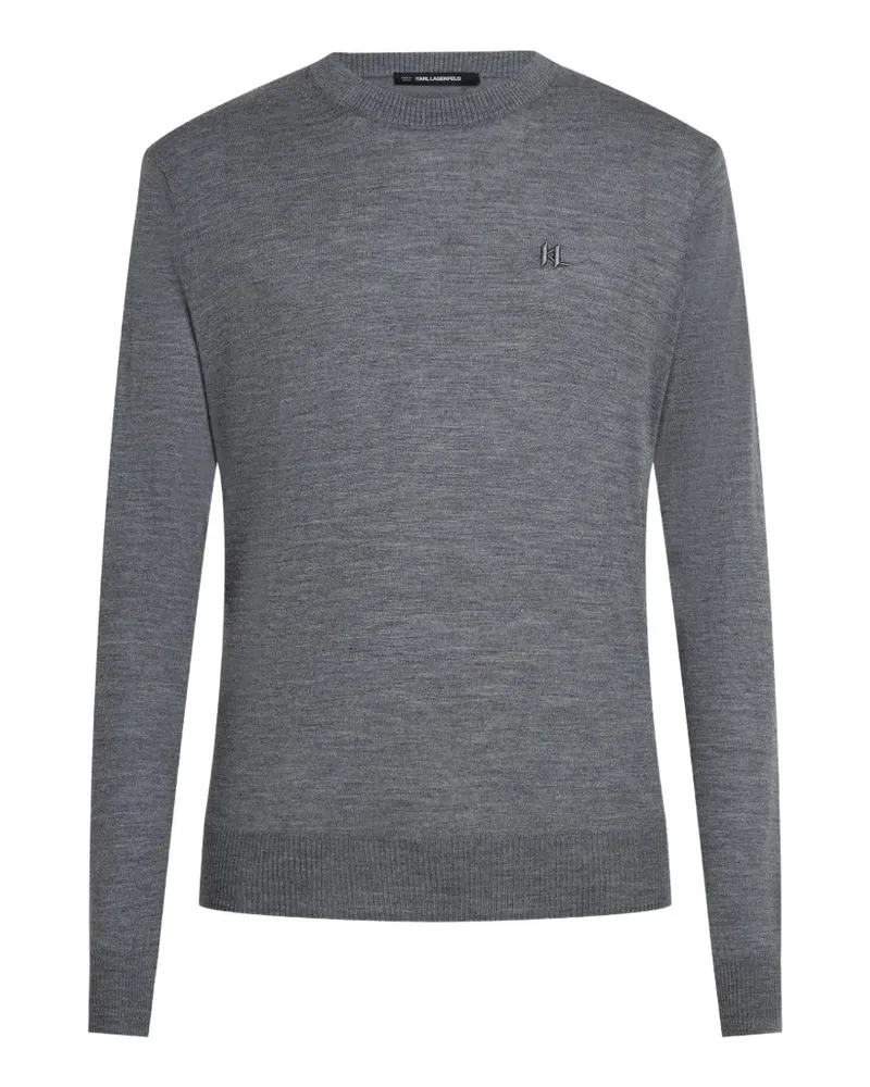 Karl Lagerfeld Pullover aus Merinowolle - Grau Grau