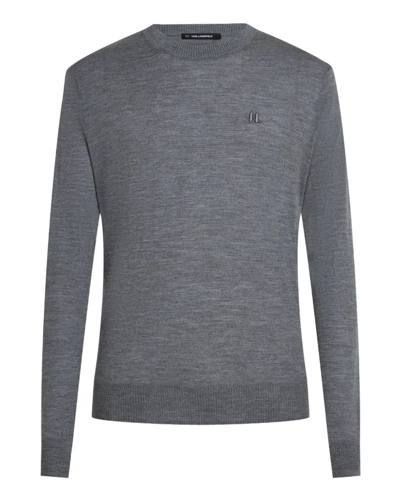 Karl Lagerfeld Pullover aus Merinowolle - Grau Grau