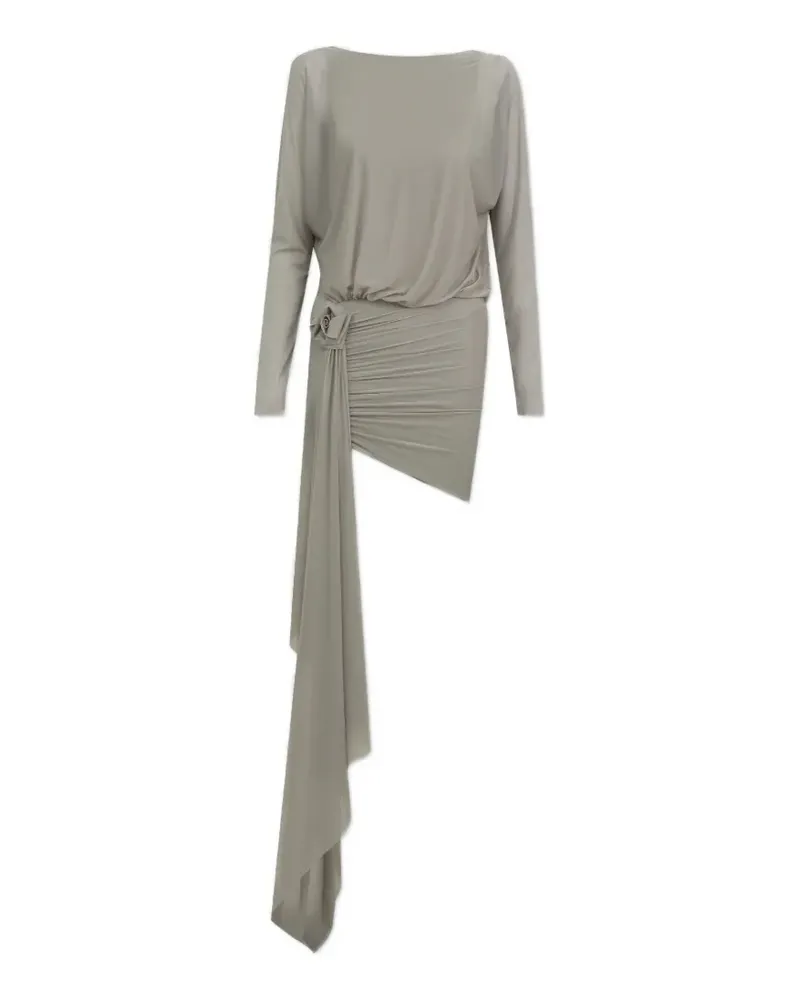 Maygel Coronel Lumbro floral-appliqué beach dress - Grau Grau