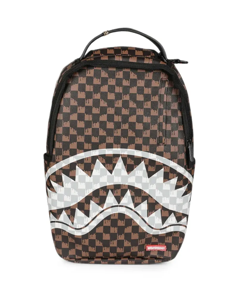 Sprayground Paris Fang Rucksack mit Haimund-Print - Braun Braun