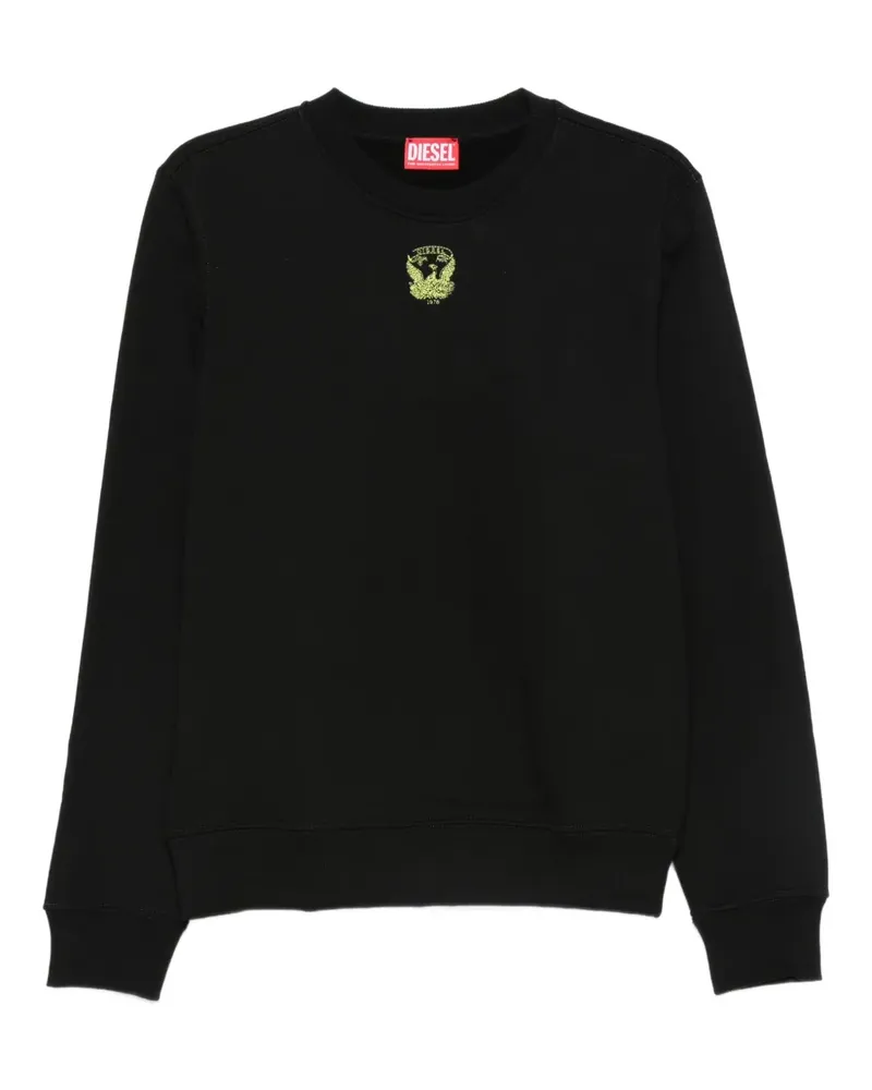 Diesel Sweatshirt mit Stickerei - Schwarz Schwarz