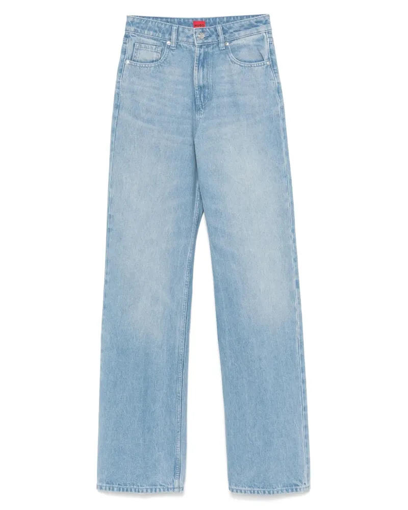 HUGO BOSS Jeans mit geradem Bein - Blau Blau
