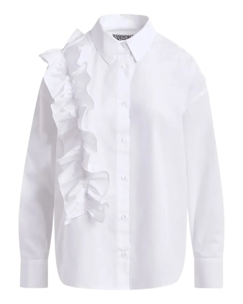 Essentiel Hemd mit Rüschendetail - Weiß Weiß