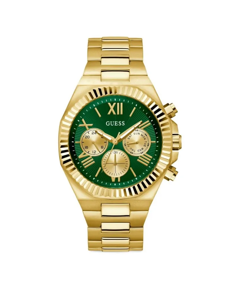 Guess Edelstahl-Chronograph 36mm - Grün Grün