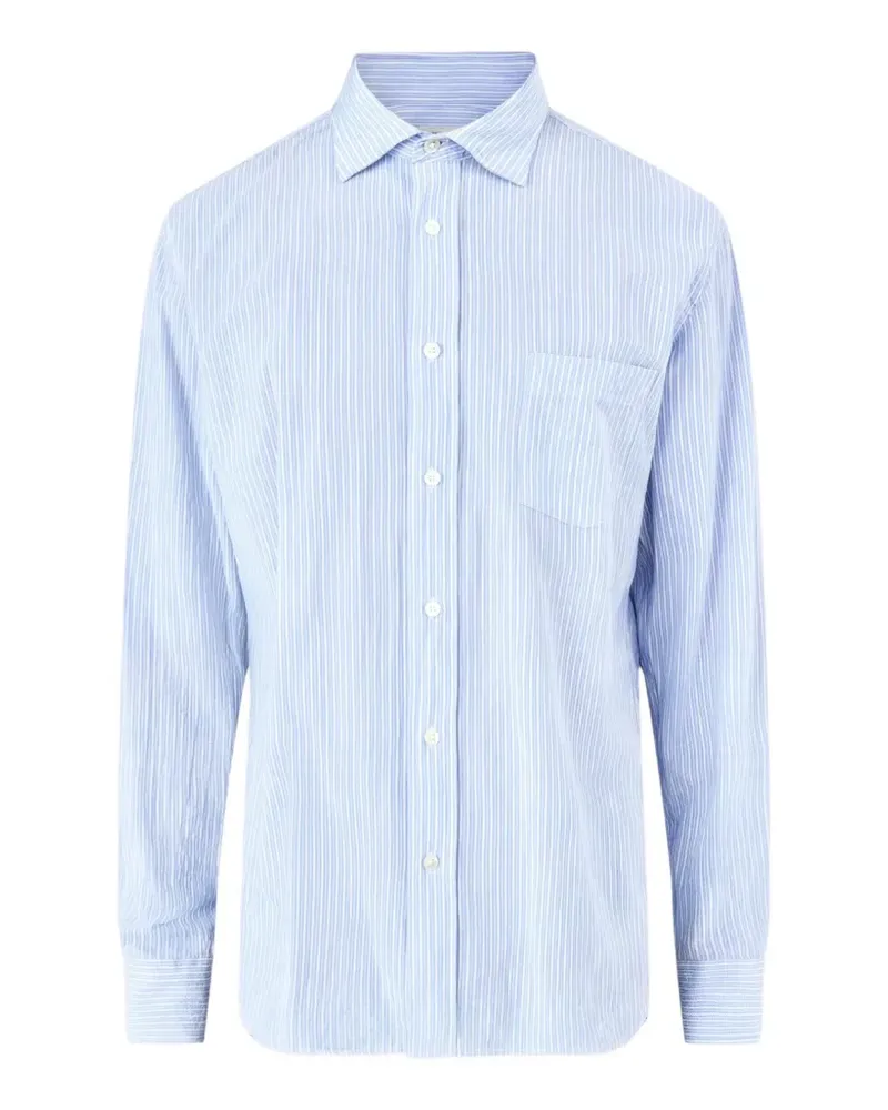 Hartford striped seersucker shirt - Blau Blau