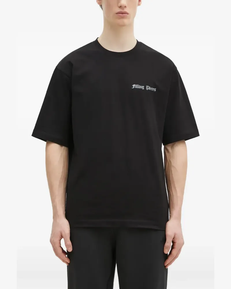 Filling Pieces Chrome Flower T-shirt - Schwarz Schwarz