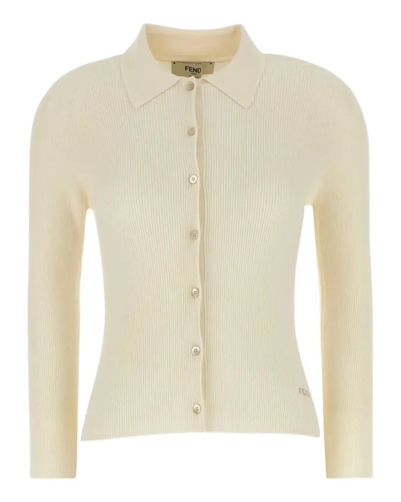 Fendi Hemd aus Rippenstrick - Gelb Gelb