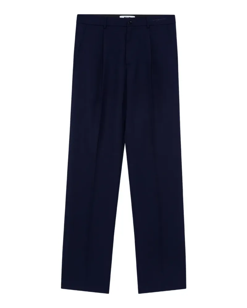 MSGM Hose mit Falten - Blau Blau