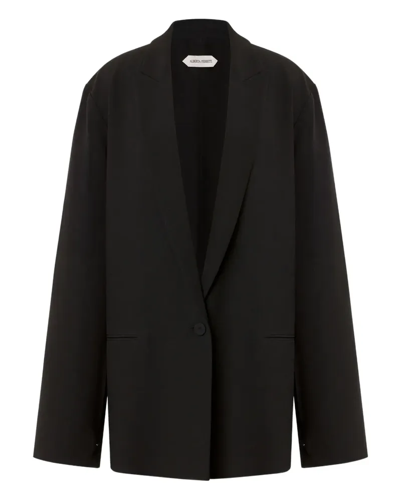 Alberta Ferretti Einreihiges Sakko - Schwarz Schwarz