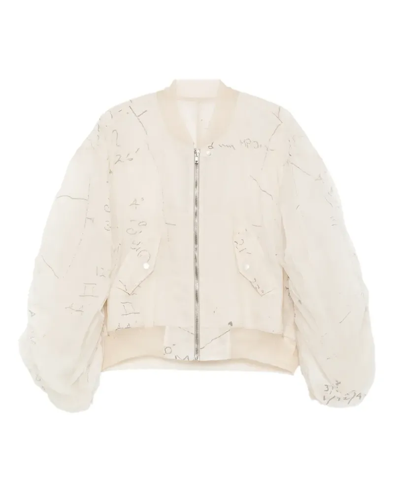 Rick Owens Secchia Flight bomber jacket - Nude Nude