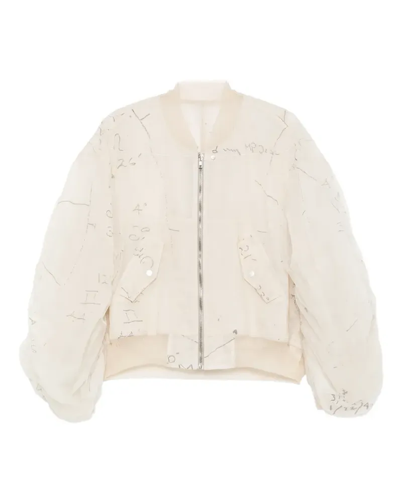 Rick Owens Secchia Flight bomber jacket - Nude Nude