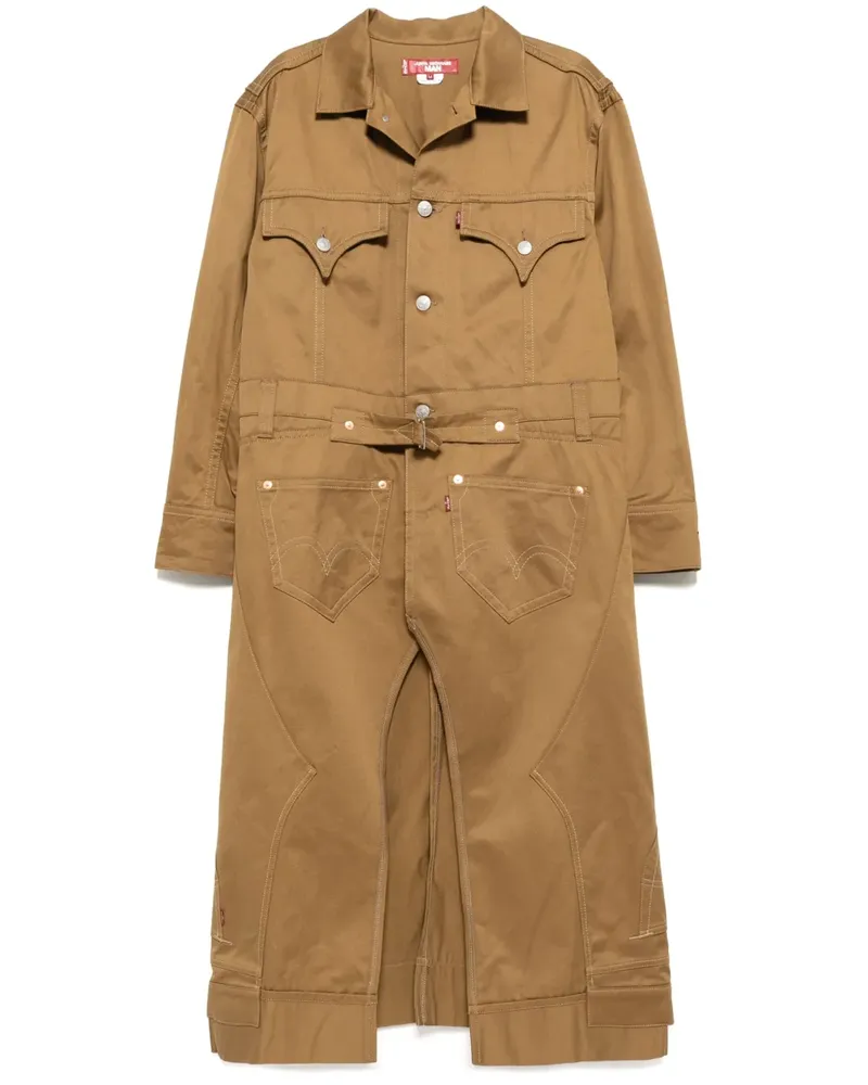 Junya Watanabe x Levi's Mantel mit Gürtel - Braun Braun